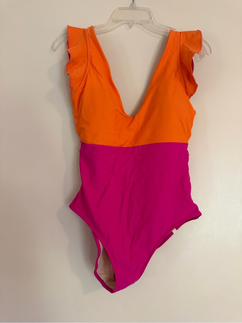 summersalt Pink and Orange Colorblock One-Piece